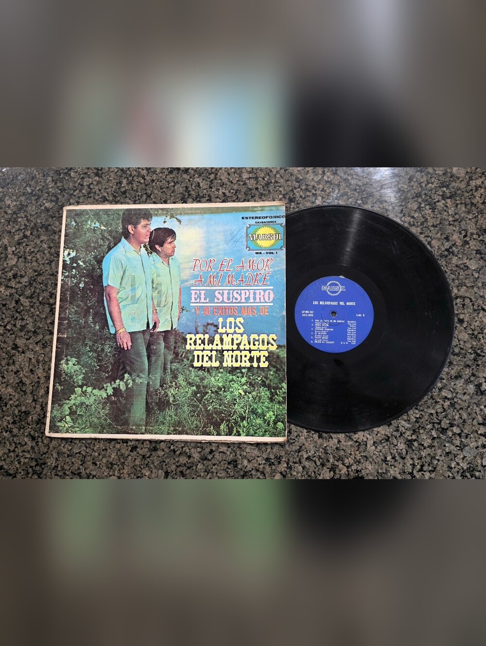 Los Relampagos Del Norte Por El Amor a Mi Madre El Suspiro Vinyl LP vintage rare